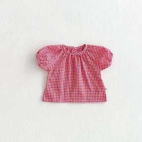 Conjunto Infantil com Suspensório Jeans e Jaqueta Xadrez