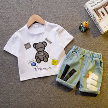 Conjunto Infantil Verão Camiseta Manga Curta + Shorts