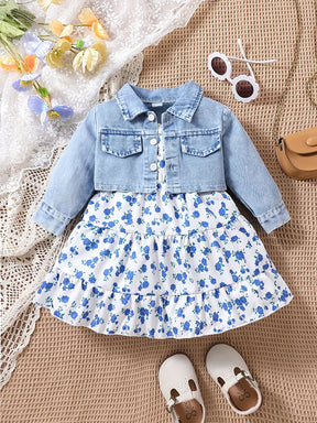 Conjunto Denim Floral – Sofia