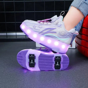 Patins Infantis com Rodas Luminosas