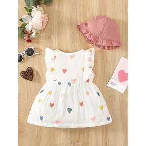 Conjunto Vestido com Chapéu Recém-Nascida – Amor de Verão