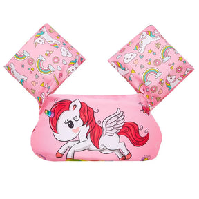 Colete de Flutuação Infantil com Braçadeiras de Espuma para Piscina e Praia