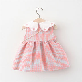 Vestido Infantil Xadrez com Mochilinha – Olivia