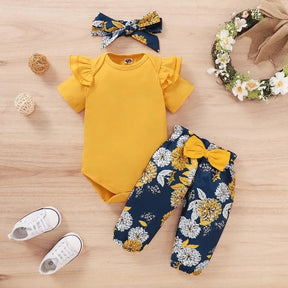 Conjunto Floral 3 Peças – Doce Início