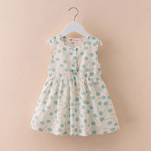 Vestido Infantil de Verão em Algodão