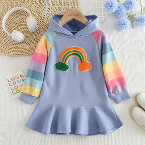 Vestido Infantil Arco-Íris – Melario