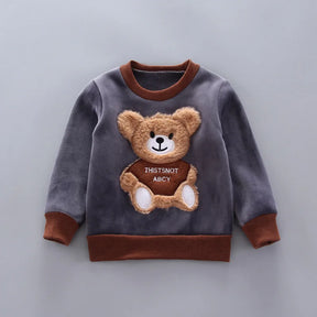 Conjunto Infantil de Inverno 3 Peças com Ursinho