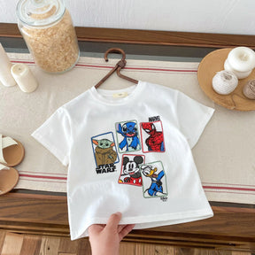 Camiseta Infantil “Mickey Divertido” – Manga Curta com Estampa do Mickey Mouse