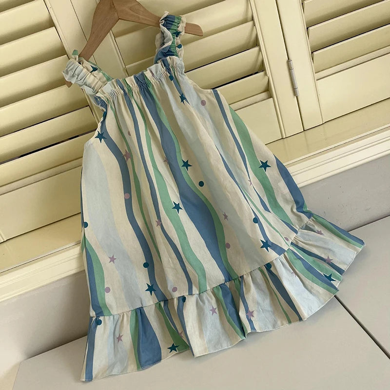 Pijamas Infantis de Verão – Conjunto Camisa e Shorts ou Vestido Alça