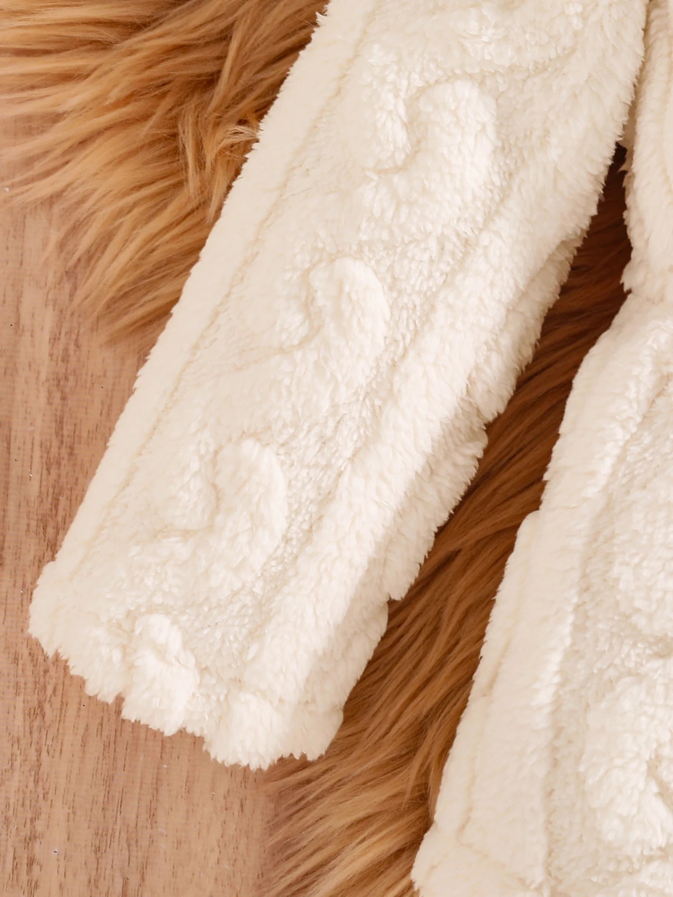 Casaco Infantil Feminino Listrado com Capuz