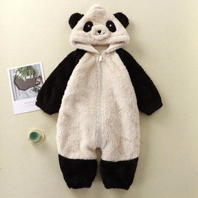 Macacão de Inverno Panda com Capuz