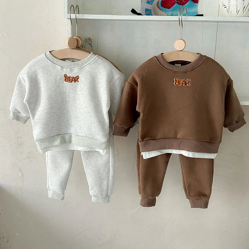 Conjunto Infantil “Mila Ursa” – Moletom Inverno 2 Peças