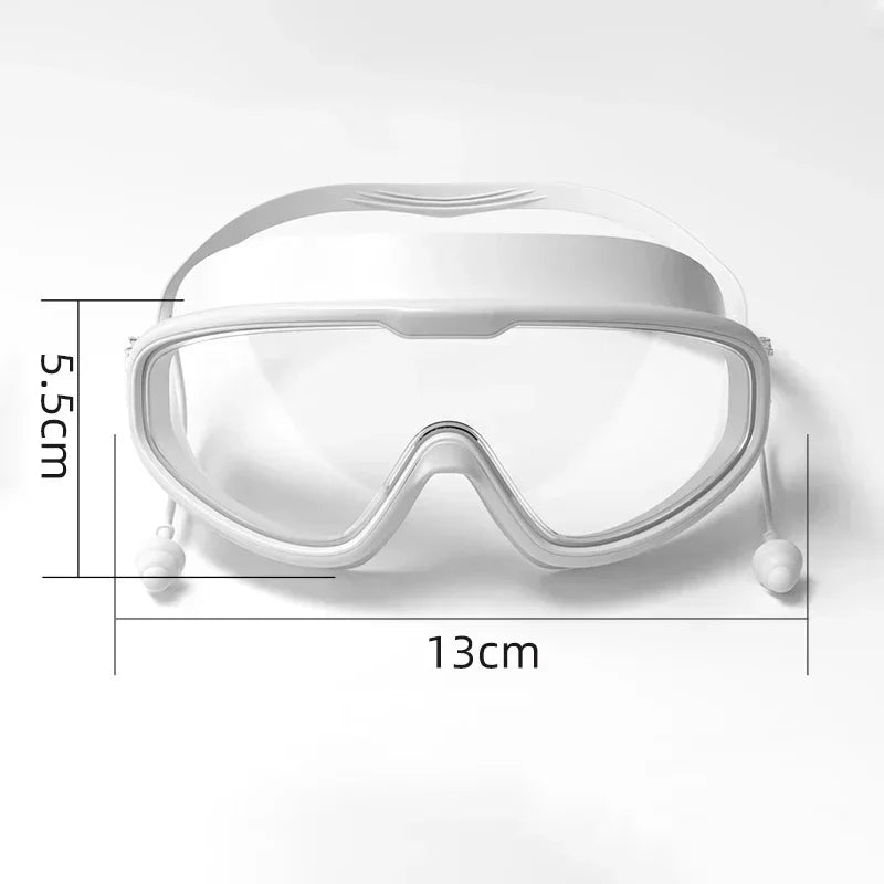 Óculos de Natação Infantil com Lente Grande e Visão Panorâmica 180°