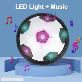Bola de Futebol Flutuante com LED e Música – Brinquedo Esportivo Infantil para Jogar em Casa e ao Ar Livre