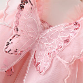 Vestido Sofia – Vestido Princesa com Alças de Borboleta e Tule