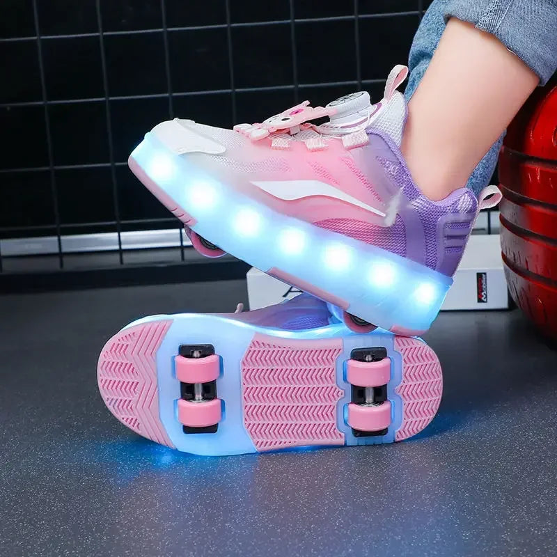 Patins Infantis com Rodas Luminosas
