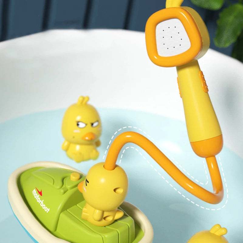 Chuveirinho de Banho Pato Amarelo – Brinquedo Infantil com Jato de Água para Bebês e Crianças