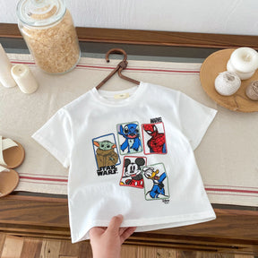 Camiseta Infantil “Mickey Divertido” – Manga Curta com Estampa do Mickey Mouse