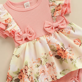 Conjunto Bebê Vestido Body + Faixa – Florença