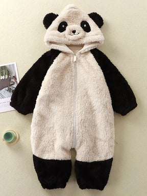 Macacão de Inverno Panda com Capuz