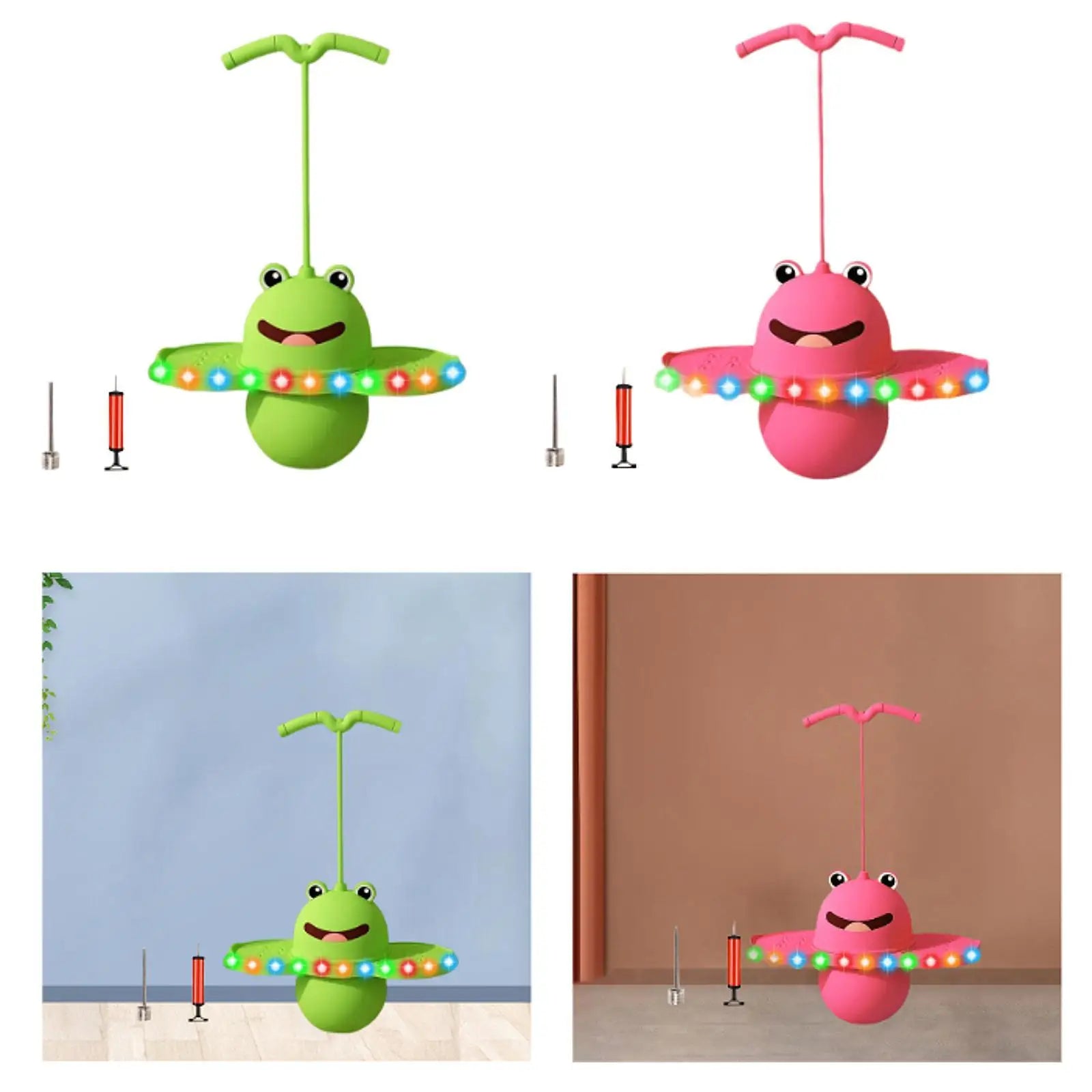 Pogo Ball Infantil com Alça Antiderrapante – Bola de Pular para Treino de Equilíbrio e Diversão ao Ar Livre