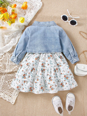 Conjunto Denim Floral – Sofia