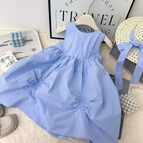 Vestido Infantil de Verão Estilo Princesa
