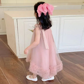 Vestido Princesa Rosa Sem Mangas
