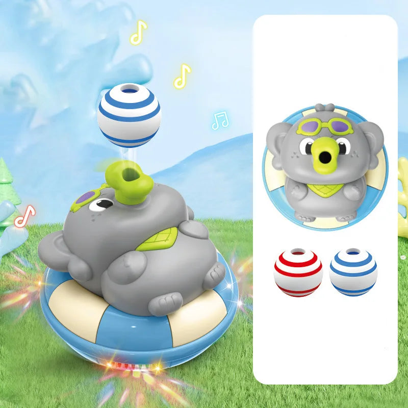 Brinquedo Montessori de Soprar Bola – Animal Divertido com Bola Flutuante para Equilíbrio e Coordenação Infantil