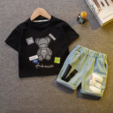 Conjunto Infantil Verão Camiseta Manga Curta + Shorts