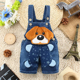 Macacão Infantil “Léo Jeans” – Jardineira Curta