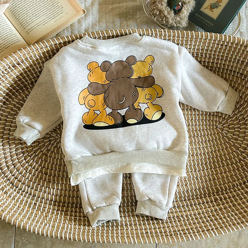 Conjunto Infantil “Mila Ursa” – Moletom Inverno 2 Peças