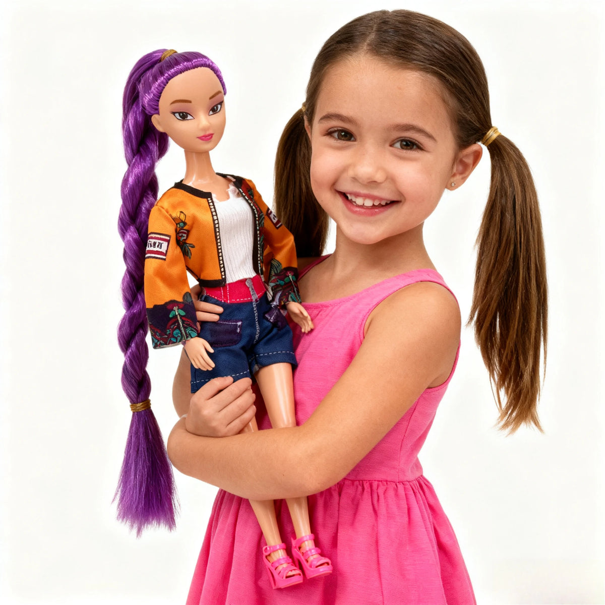 Boneca Kpop Demon Hunters 12cm – Action Figure Rumi, Mira, Zoey | Estilo Fashion, Articulada e Ideal para Coleção