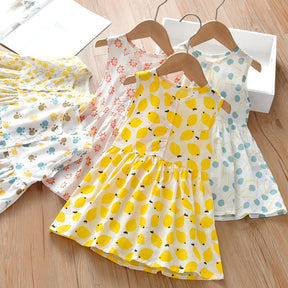 Vestido Infantil de Verão em Algodão