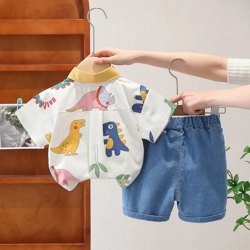 Conjunto Infantil Verão Dino Pop – 2 Peças