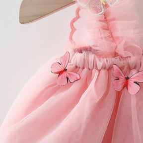 Vestido Sofia – Vestido Princesa com Alças de Borboleta e Tule