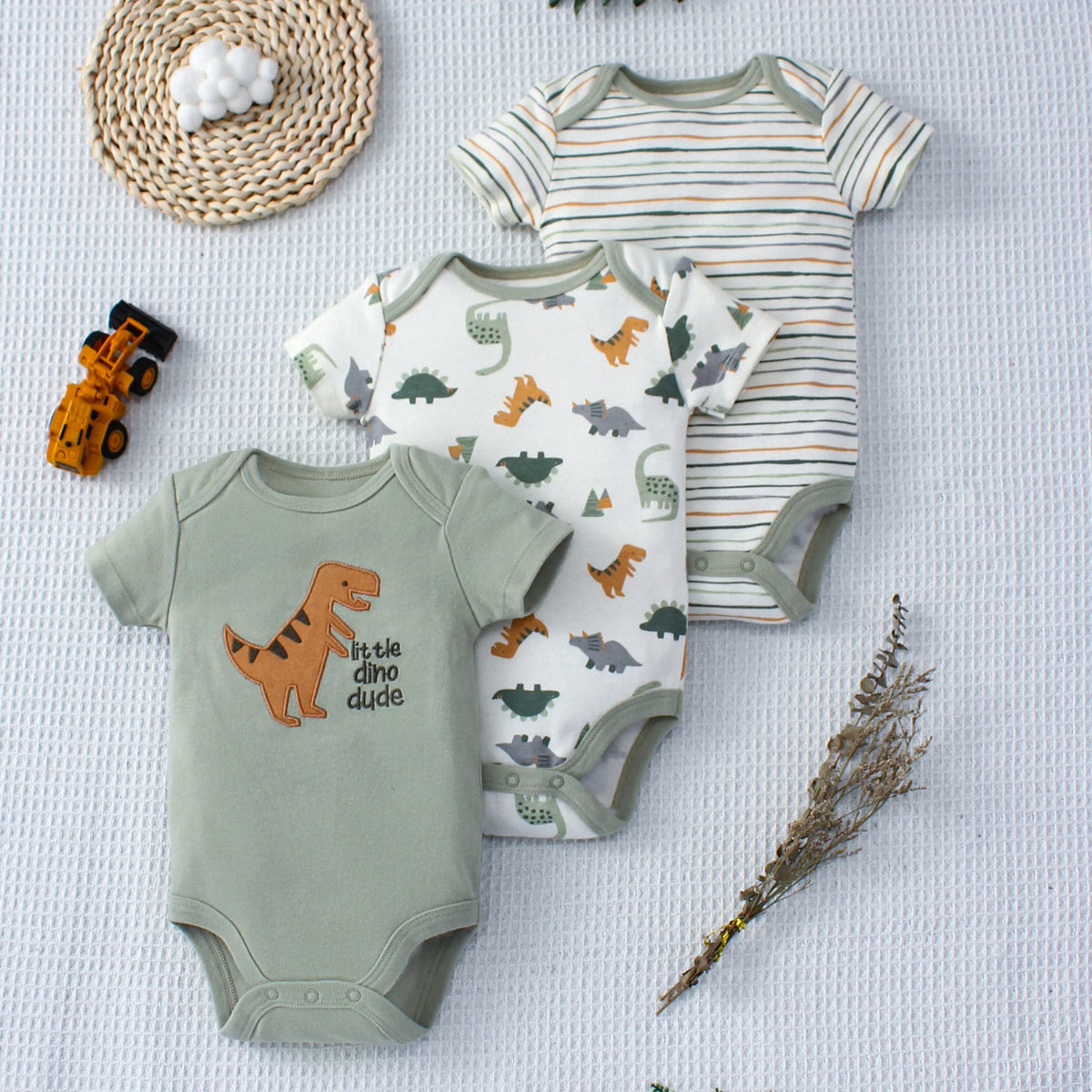 Conjunto 3 Peças Bebê – Dino Fun