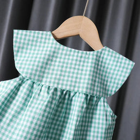 Conjunto Alice Xadrez com Bordado